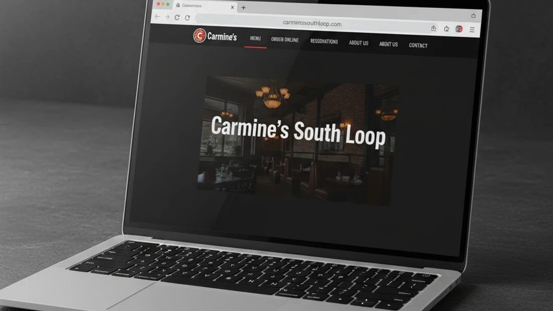 Carmine's South Loop restaurant website preview